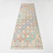 3x9 Pastel Toness Turkish Kilim Runner Rug, 81x286 Cm