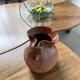 Glazed earthenware jug