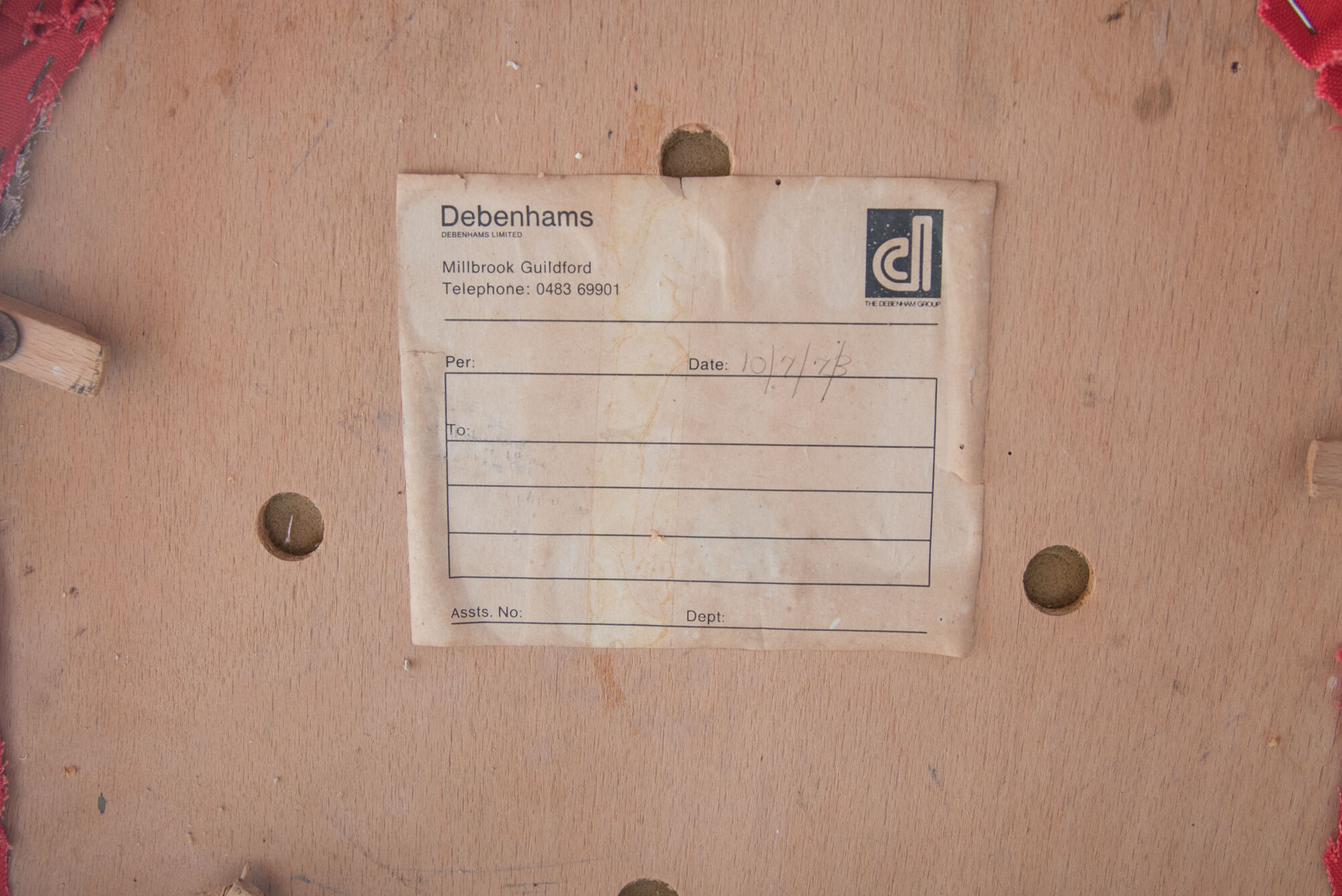 6 English bistro chairs 1973