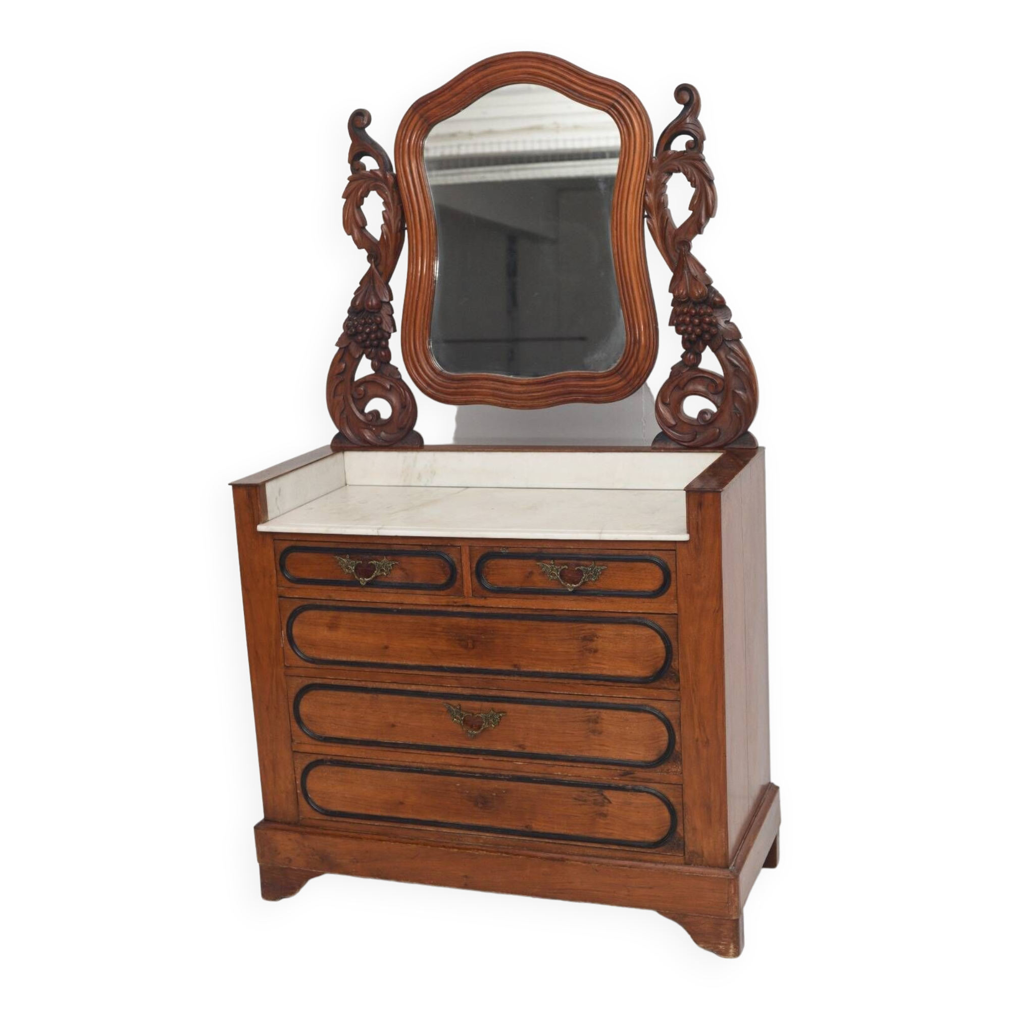 Victorian Toilet with marble and mirror