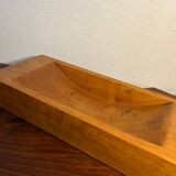 Centerpiece empty pocket basket solid elm
