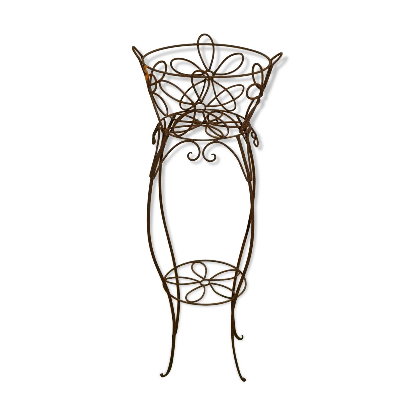 wrought iron planter