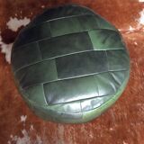 Sede leather patchwork pouf