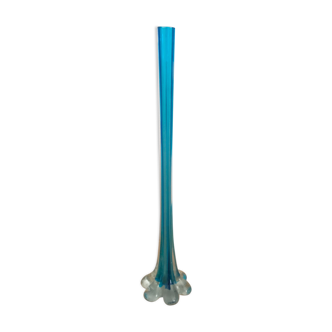 Large blue soliflore vase