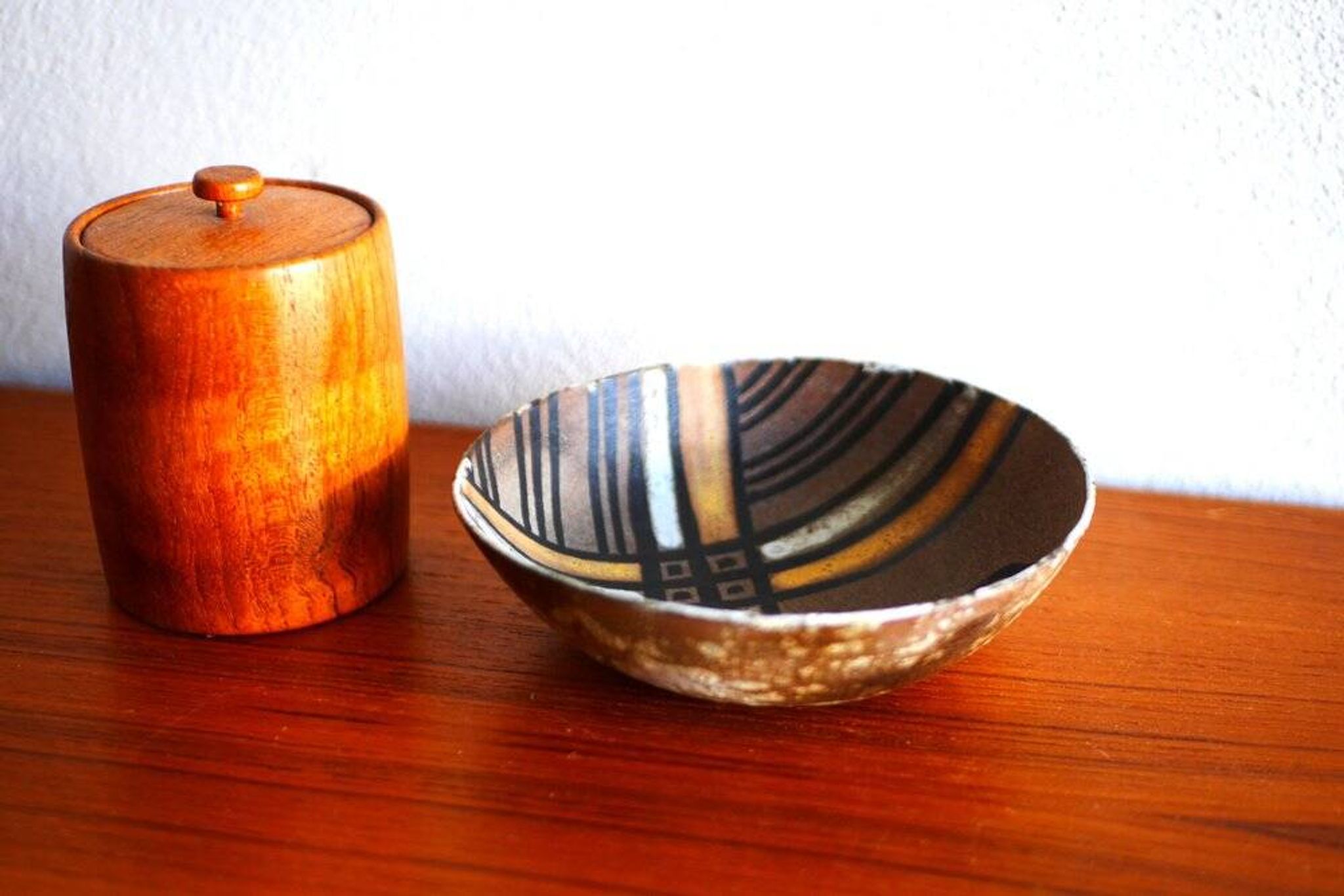 Modern ceramic bowl by Alexandre Kostanda, 1960s