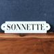 Doorbell enamel plate