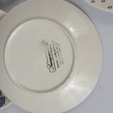 6 Sarreguemines earthenware dessert plates