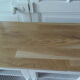 Pearl gray patina vintage oak top buffet