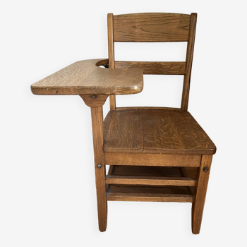 American oak desk chair