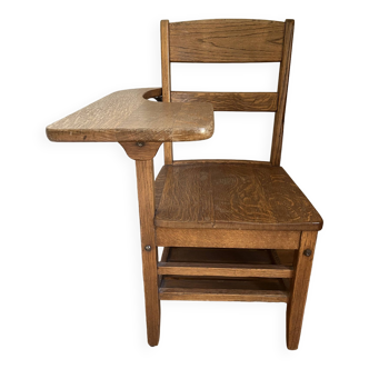 American oak desk chair