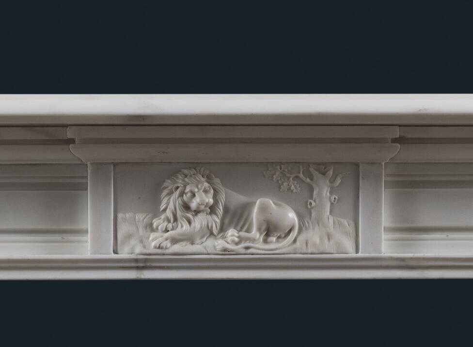Georgian Statuary Marble Fireplace Surround