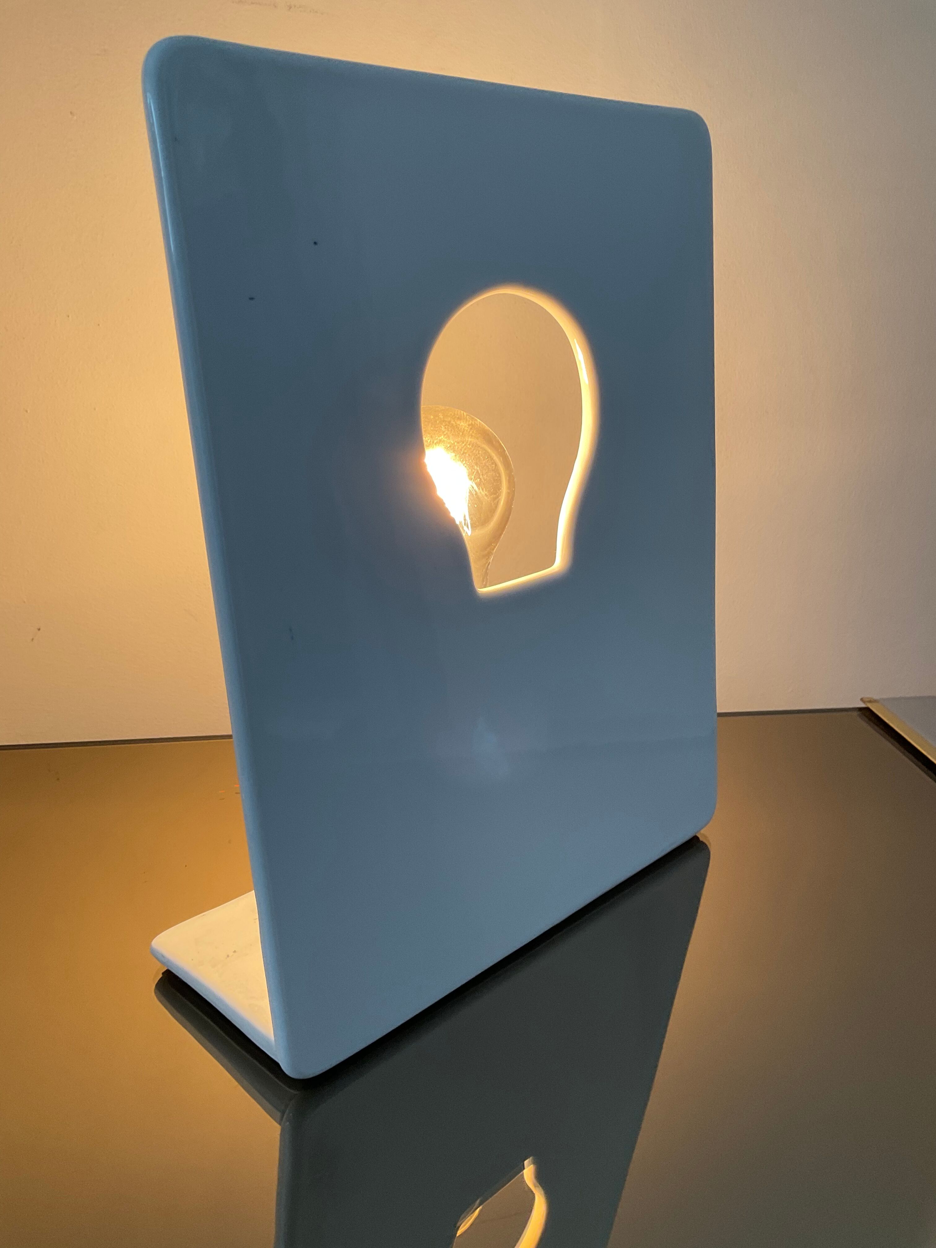 Vintage lamp from the 80s ceramic