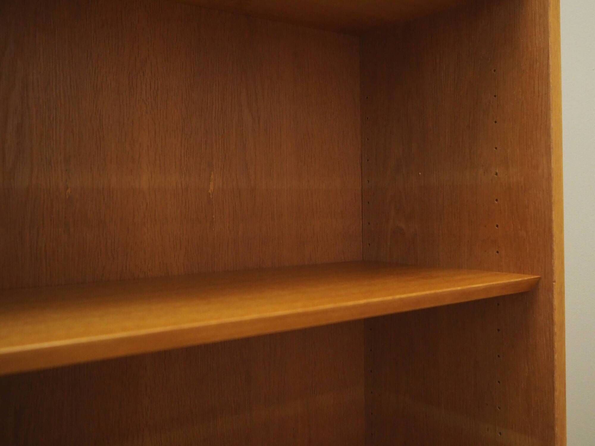 Ash bookcase, Danish design, 1970s, production: Hundevad