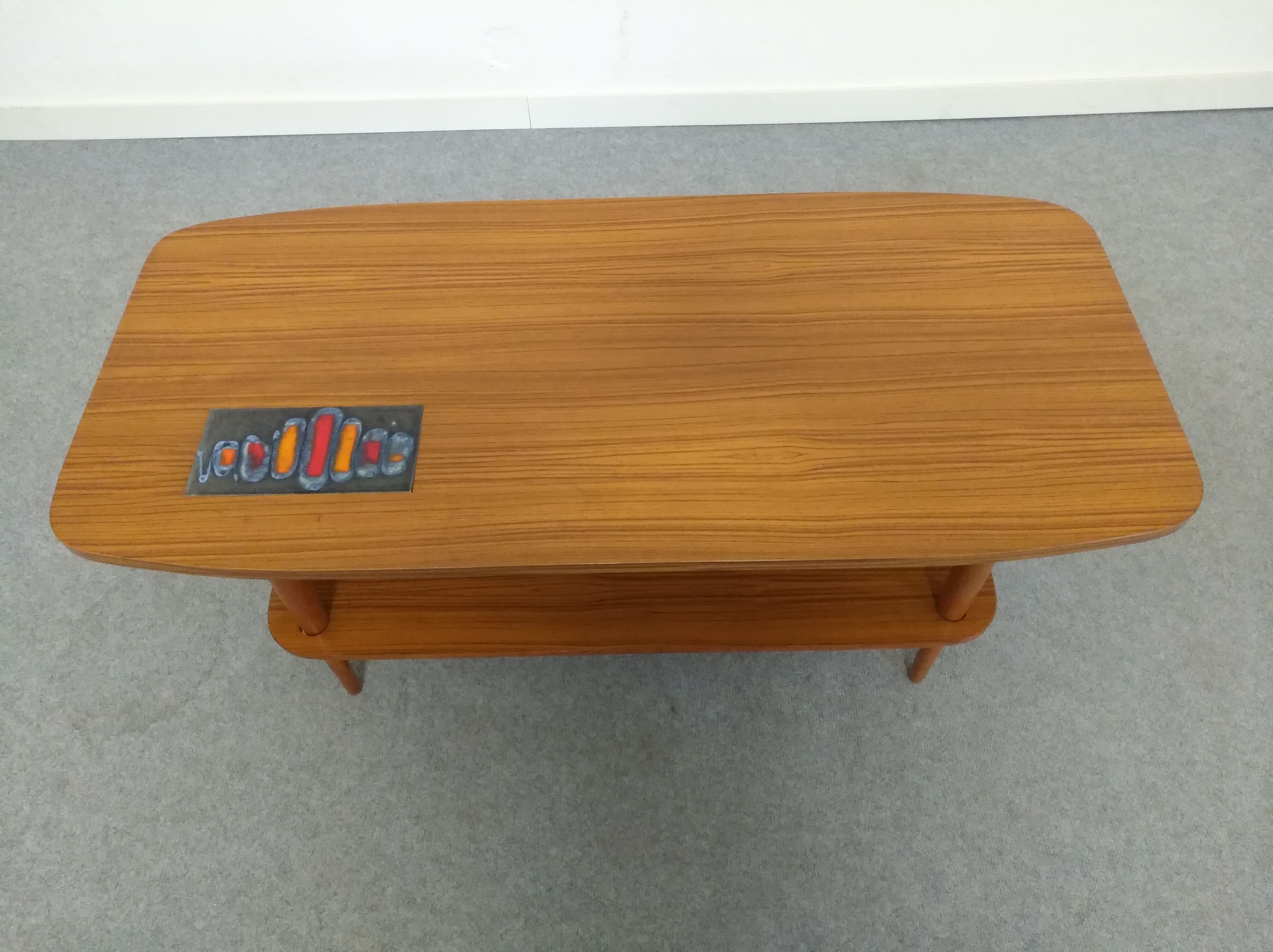 50s coffee table in teak