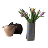 Check, Stripe & Gingham Large Square Vases
