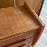 Vintage Danish teak commode with beautiful handles.