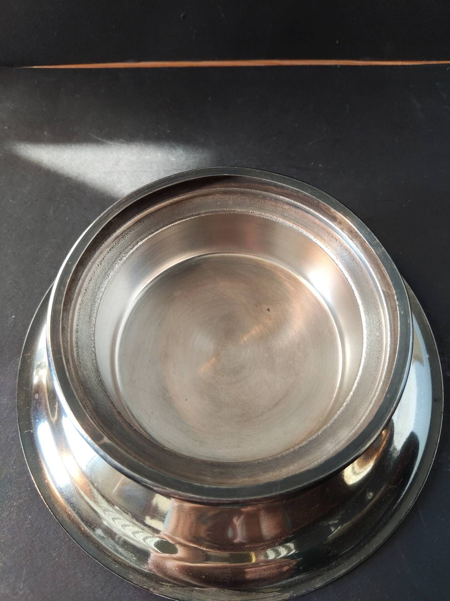 Vintage French silver-plated butter press, Coquillor style.