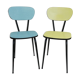 Pair of formica chairs with black tapered legs, 60s