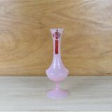 Rose opaline soliflore vase 1950