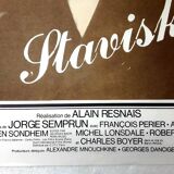 Original movie poster "stavisky" 1974 jean-paul belmondo, annie duperey...