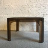 Smoked plastic coffee table 70s