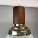 Mazzega style Art glass pear shaped hanging lamp 1970s