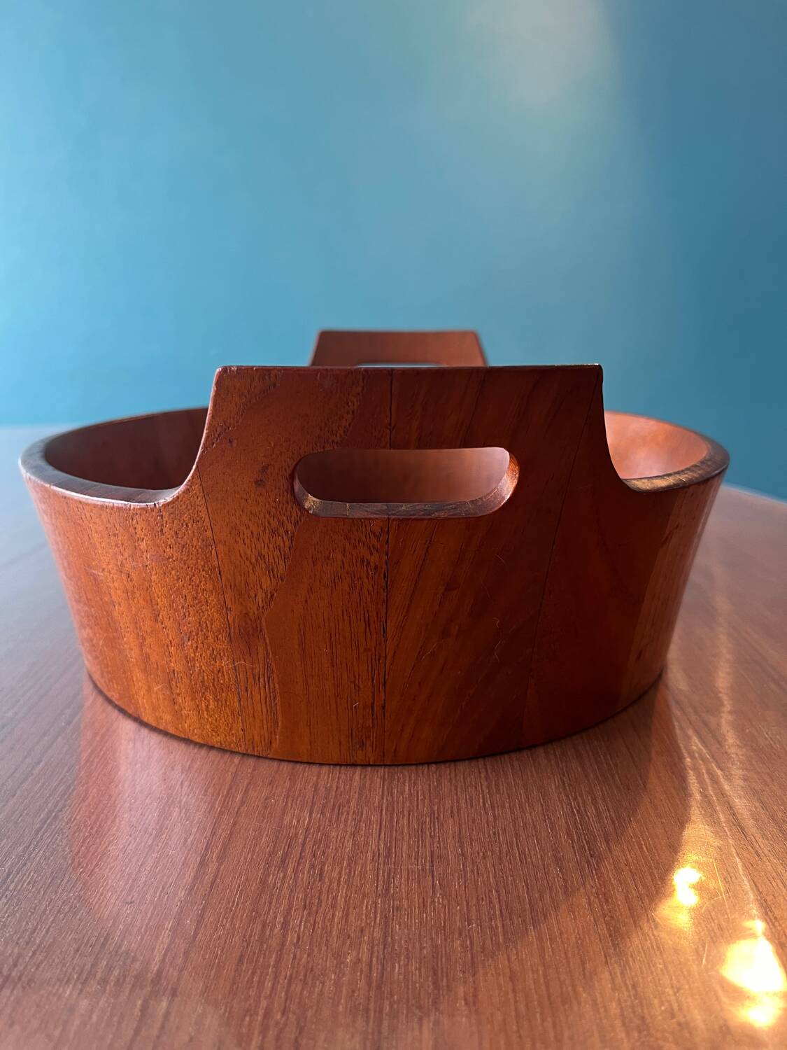 Corbeille saladier en teck par Arne Basse Denmark