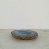 Blue agate ashtray