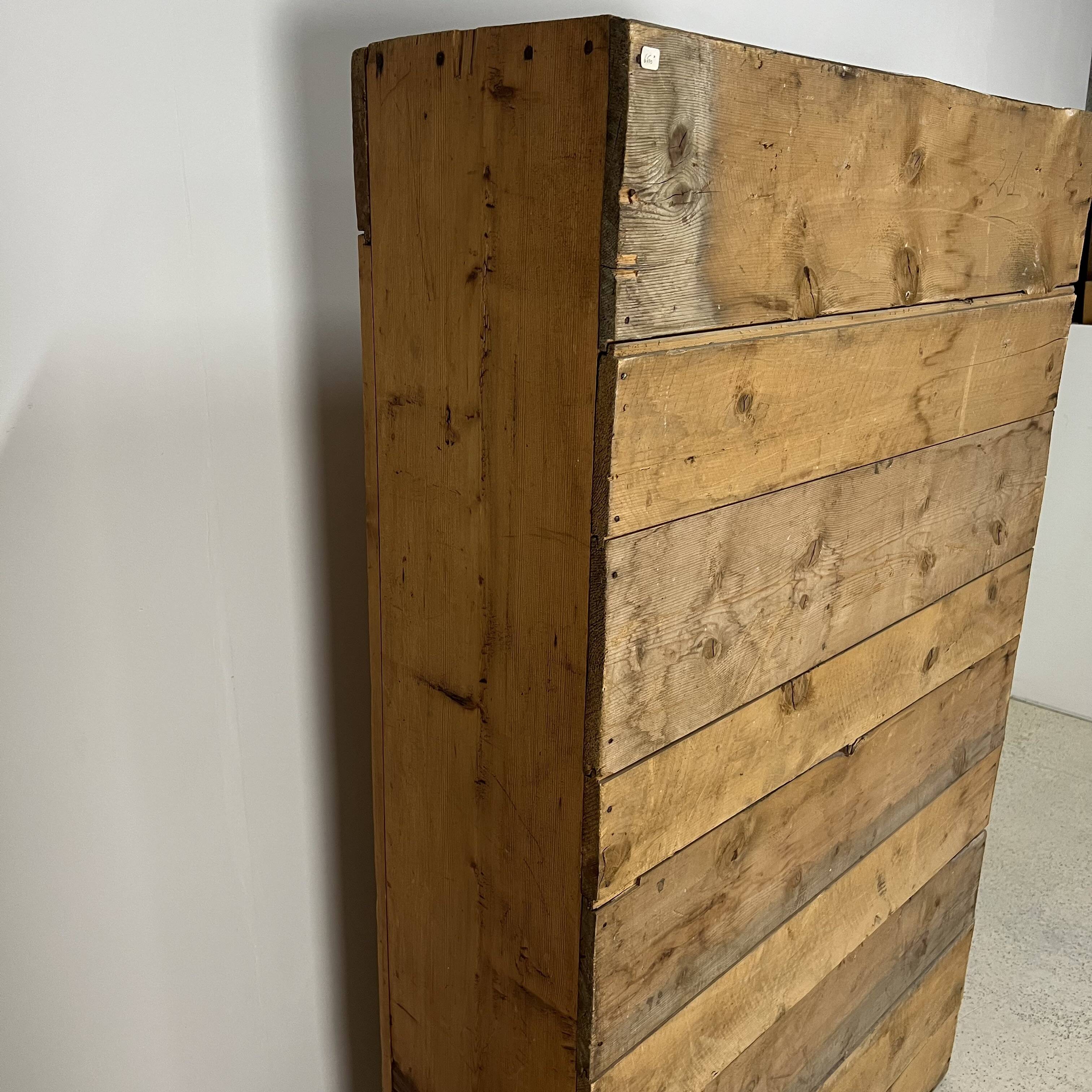 Authentic mountain cabinet furniture, jam maker, folk art, Savoie