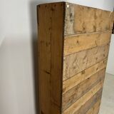 Authentic mountain cabinet furniture, jam maker, folk art, Savoie