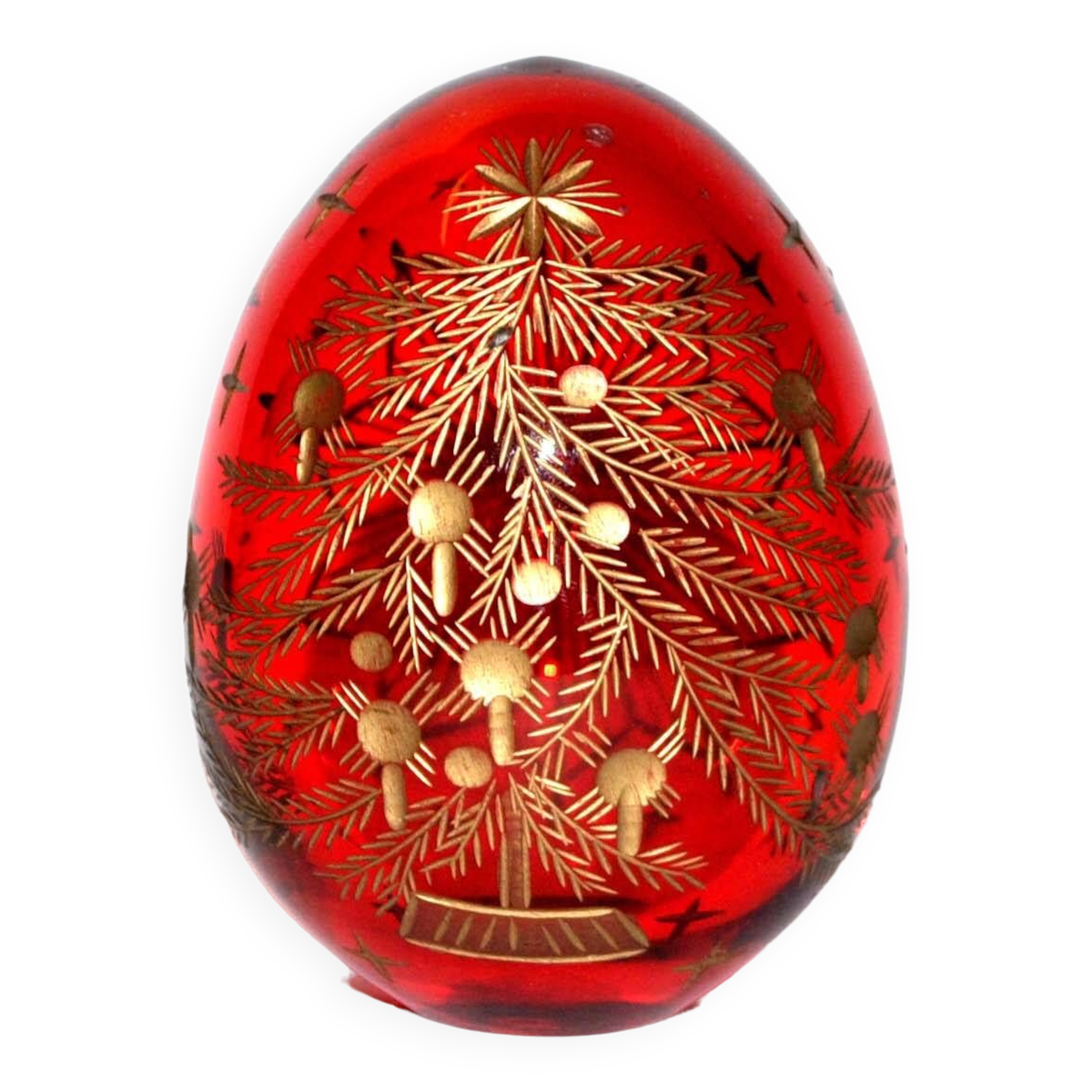 Œufs Décoratifs En Verre Rouge Et Doré – Lot De 6, Style Fabergé – Dimensions 3 X 5,3 Cm – Pour Noël, Pâques, Déco Intérieure - 11