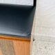 Vintage wall coat rack with storage bench from the 1970s.