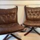3 vintage Falcon chairs. By Sigurd Ressel for Vatne Møbler Norway. 1970's. Falcon chairs