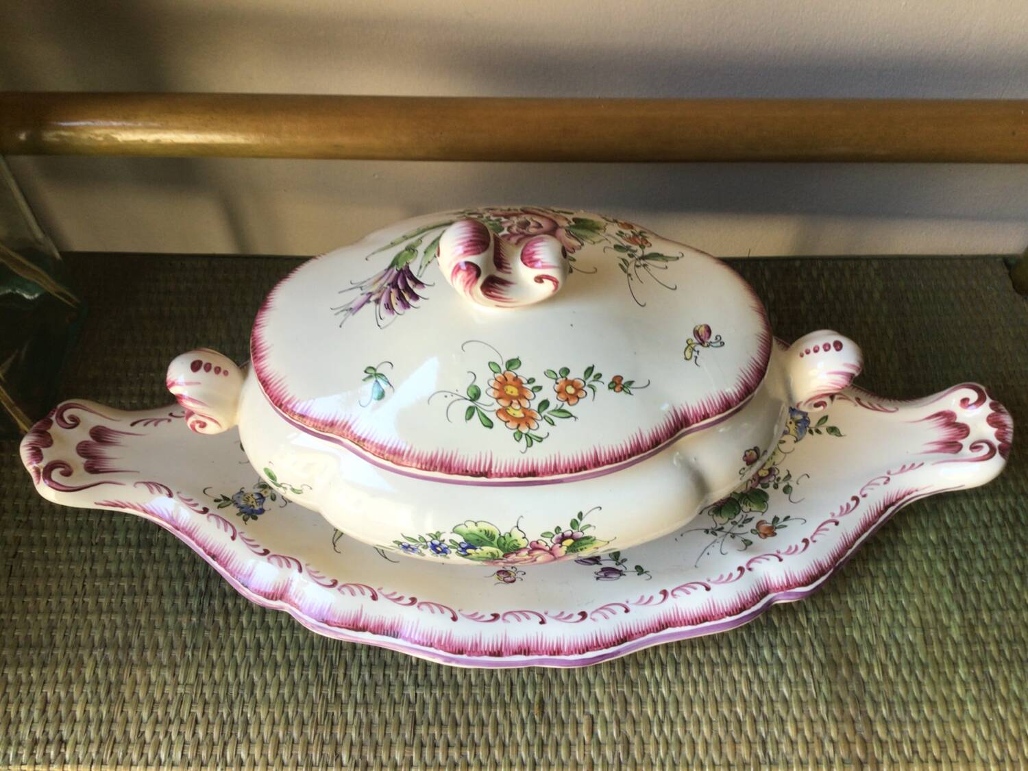 Earthenware dish signed