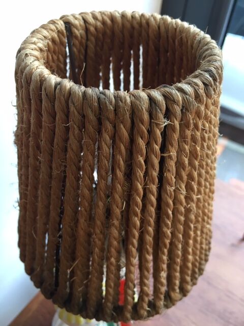 Lamp in ceramics and rope 1950