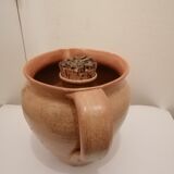 Sandstone pitcher with ice cube compartment