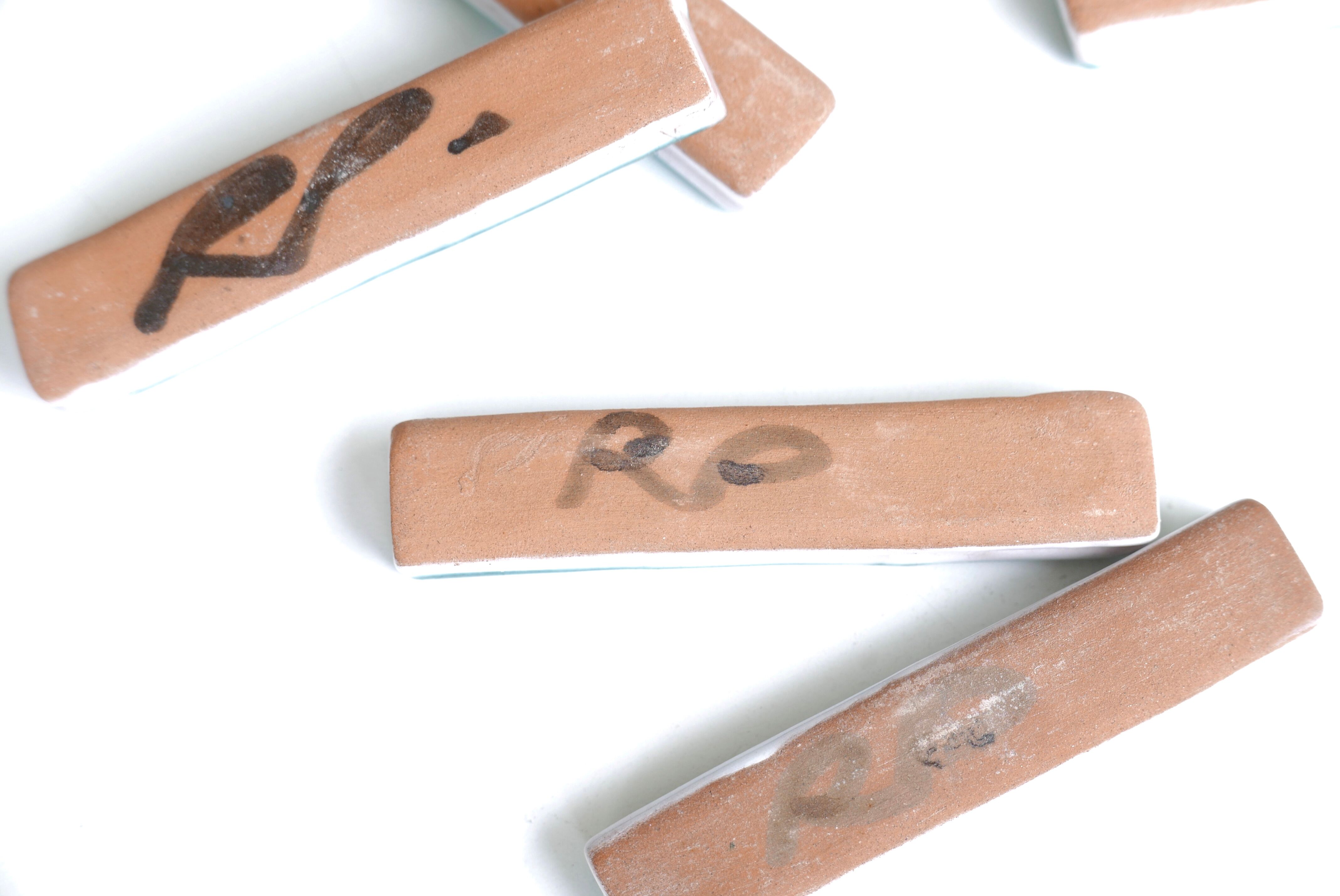 Set of 6 ceramic knife holders by Robert Picault 1960s