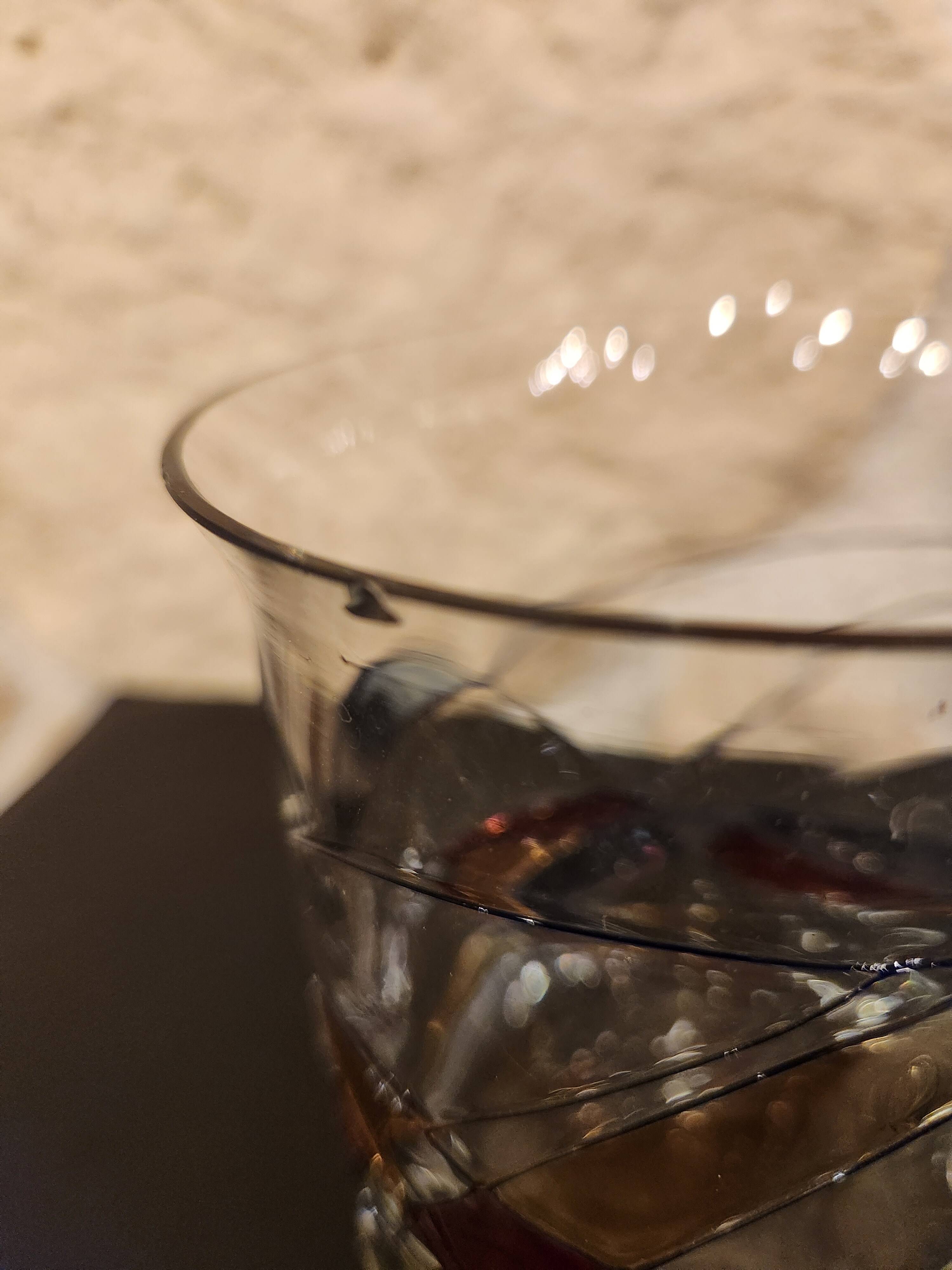 Vintage aperitif service – Cristal de Paris style – 6 glasses + carafe – Ann