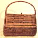1960s wicker basket handbag