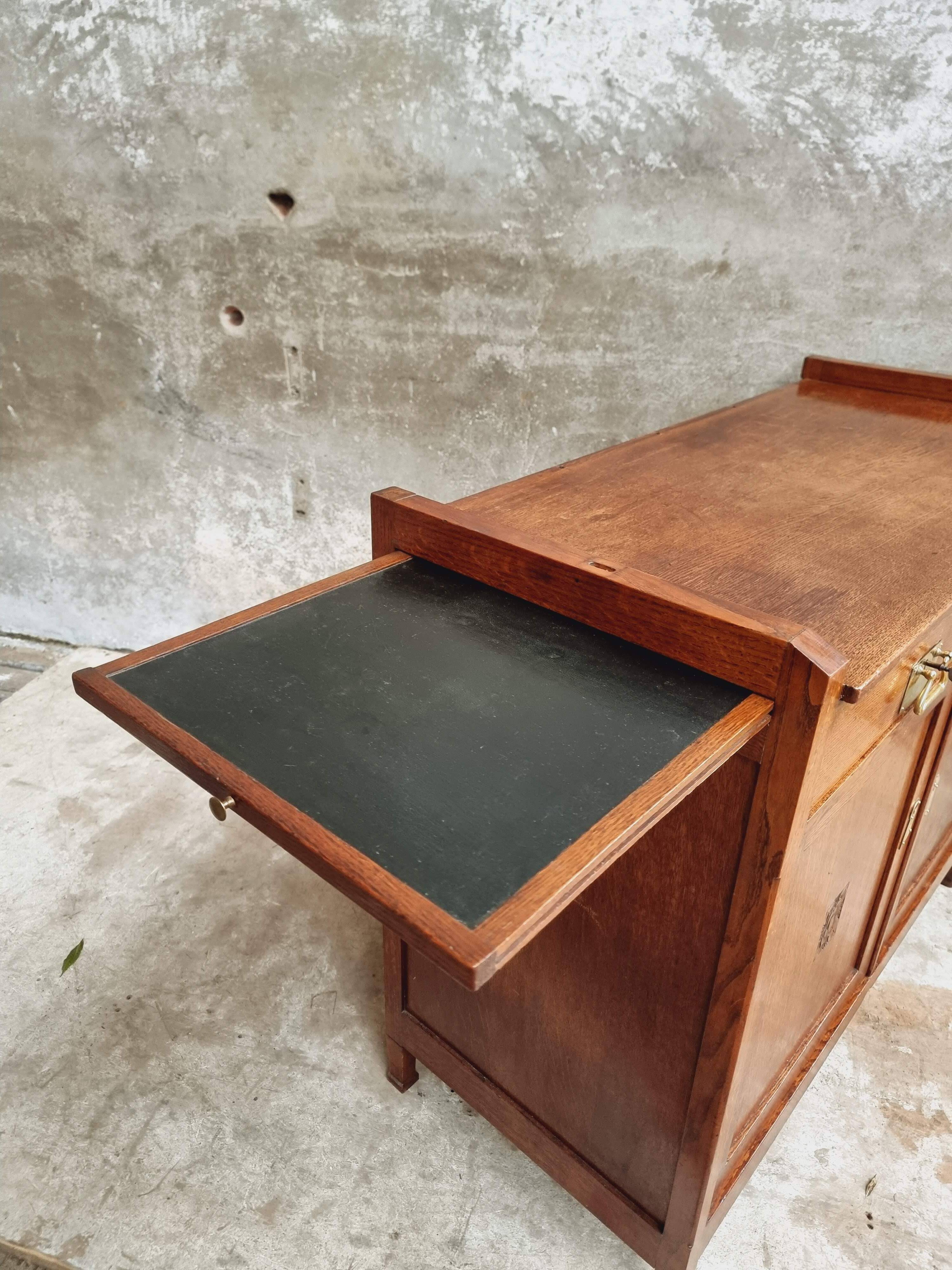 Antique sideboard chest of drawers Art Deco oak