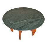 Table basse du milieu du siècle avec plateau en marbre vert, Allemagne 1960s