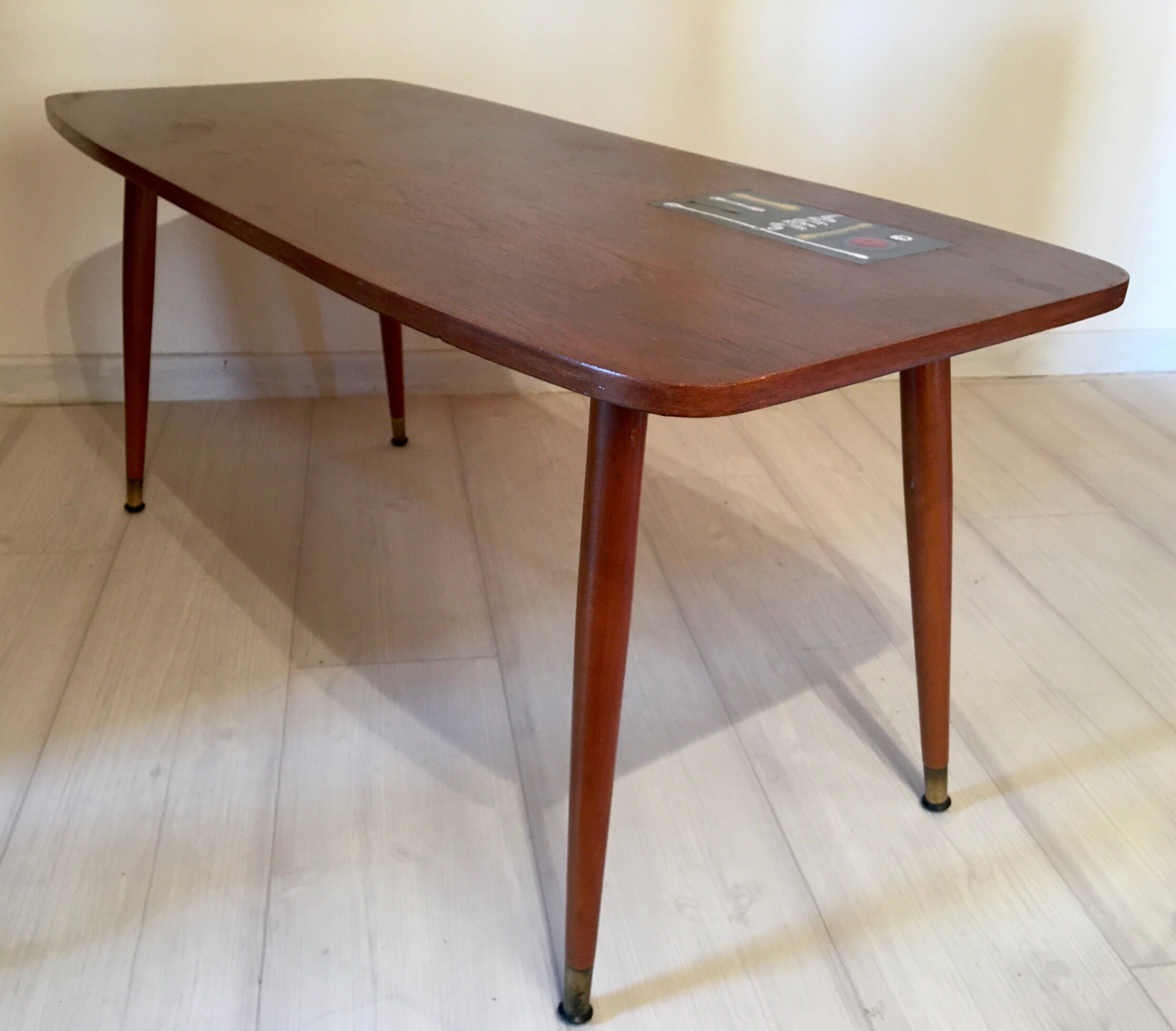 Scandinavian vintage teak coffee table