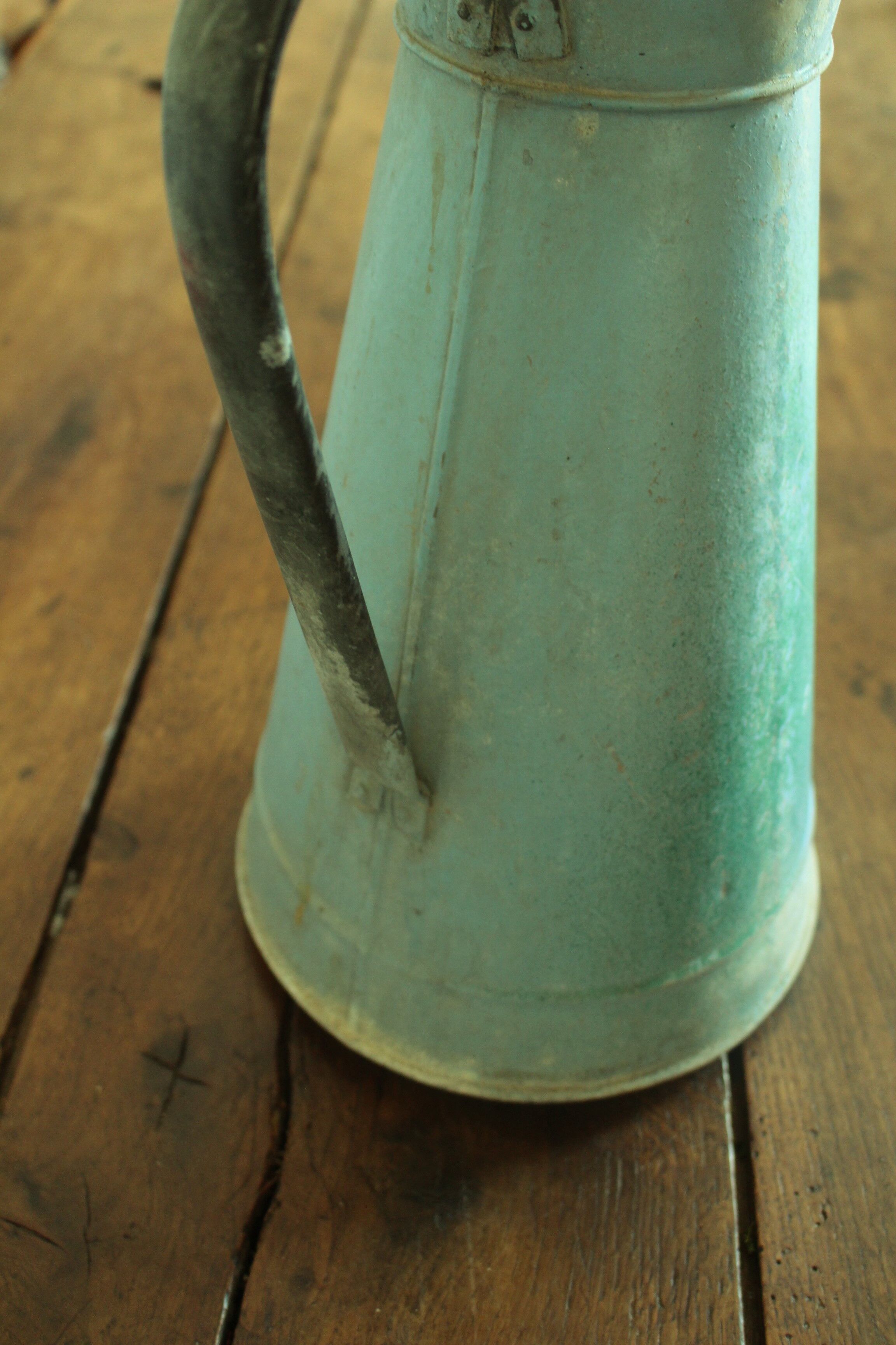 Broc en Zinc Patine green bleu