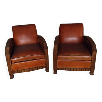 Paire de fauteuils art déco