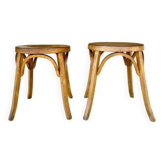 Pair of Vintage Baumann Stools, Model 92, Circa 50s/60s