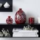 Trio de Collection "Rouges de Vallauris" – Marius GIUGE – Design 1960