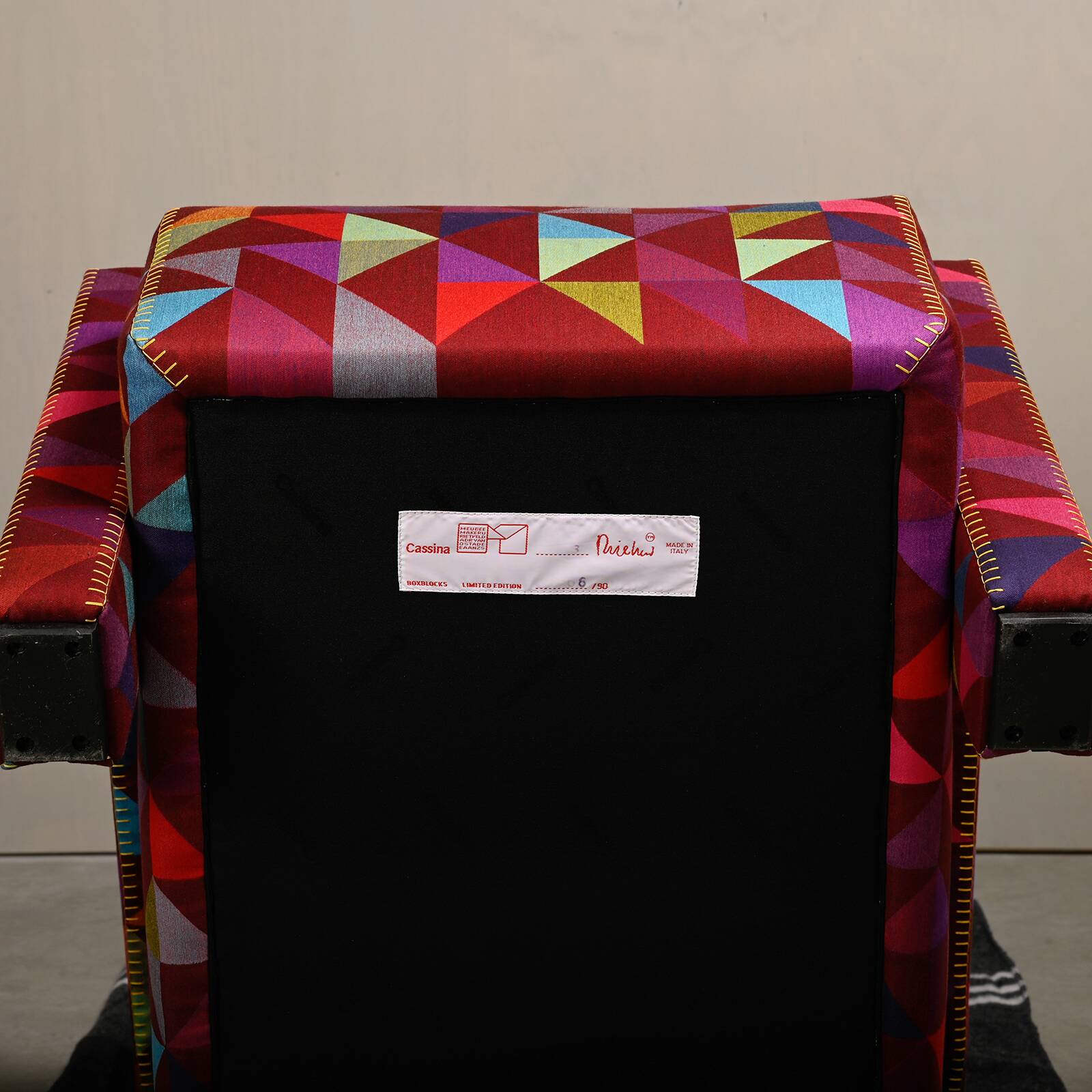 Gerrit T Rietveld Utrecht Armchair Limited Edition Boxblocks Bertjan Pot Cassina
