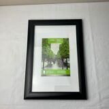 Black wooden frame foto welt