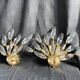 Appliques en cristal et acier doré de Stilkronen modèle Comète - Oscar TARLASCO , 1970s, Set de 2