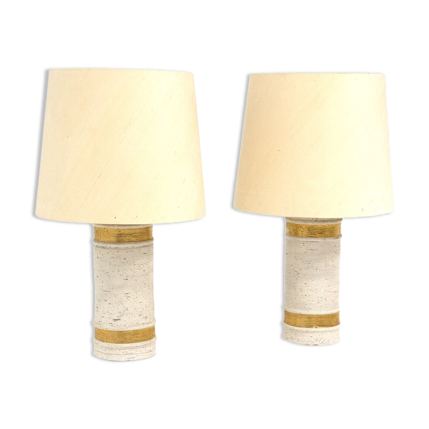 Set de 2 lampes de table en céramique "Bitossi, Bergboms, Italie, 1970